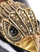Kurt Geiger London Кожени обувки с тънък ток Large Eagle Sling в черно 5386400309
