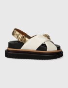 Kurt Geiger London Кожени сандали Orson Cross Strap Sandal
