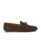 Kurt Geiger London лоуфъри дамски от велур Mayfair Loafer кафяви 6139830209