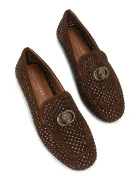 Kurt Geiger London лоуфъри дамски от велур Mayfair Loafer кафяви 6139830209
