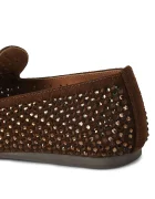 Kurt Geiger London лоуфъри дамски от велур Mayfair Loafer кафяви 6139830209