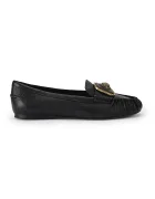 Kurt Geiger London мокасини дамски от кожа Pimlico Moccasin Black Leather черни 5596300109