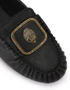 Kurt Geiger London мокасини дамски от кожа Pimlico Moccasin Black Leather черни 5596300109