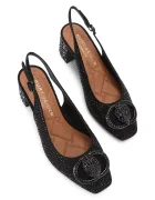 Kurt Geiger London обувки с дебел ток с дебел ток Chelsea Block Sling Dr черни 6008000609