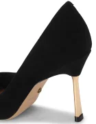 Kurt Geiger London обувки с ток от велур Bank Court черни 6149900209
