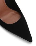 Kurt Geiger London обувки с ток от велур Bank Court черни 6149900209