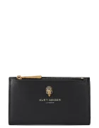 Kurt Geiger London портфейл дамски от кожа SLOANE черен 5873000109