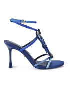 Kurt Geiger London сандали с висок ток Lobster Sandal Blue Fabric виолетови 5804080609