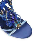 Kurt Geiger London сандали с висок ток Lobster Sandal Blue Fabric виолетови 5804080609