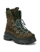 Kurt Geiger London Велурени боти Kensington Hiker в кафяво с равна подметка 4991835289