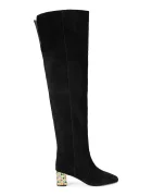 Kurt Geiger London Велурени ботуши Chelsea Block Otk Boot