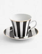 La Mania Чаша и чинийка Stripes 200 ml