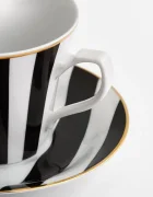 La Mania Чаша и чинийка Stripes 200 ml