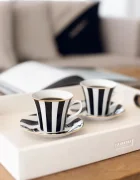 La Mania Чаша и чинийка Stripes 200 ml
