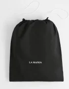 La Mania Памучен килим за баня Mono Mania 50 x 100 cm в черно