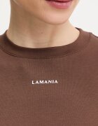 La Mania Памучна тениска ANN дамска в кафяво ANN