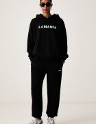 La Mania спортен панталон дамски с памук RICO черен със стандартна талия RICO