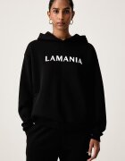 La Mania суичър дамски с памук EVERY черен EVERY