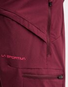 La Sportiva спортен къс панталон дамски West Crest бордо с висока талия ZAHS025
