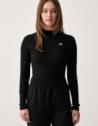 Lacoste блуза с дълги ръкави дамска от памук черна TF3164