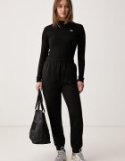 Lacoste блуза с дълги ръкави дамска от памук черна TF3164