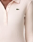 Lacoste блуза с дълги ръкави дамска от памук розова DF5281