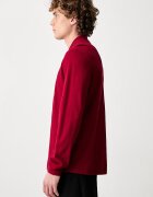 Lacoste блуза с дълги ръкави мъжка от памук бордо L1312