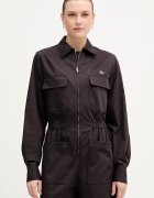 Lacoste гащеризон дамски от памук с еластан кафяв EF0557