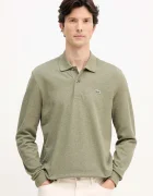 Lacoste Памучна блуза с дълги ръкави