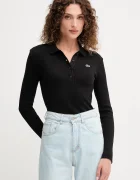 Lacoste Памучна блуза с дълги ръкави