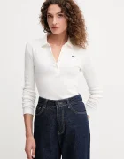 Lacoste Памучна блуза с дълги ръкави