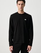 Lacoste пижама от две части мъжка от памук с еластан черна 4H0924