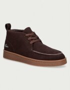 Lacoste половинки обувки мъжки от велур Baseshot Chukka Sneakers кафяви 50SMA0028