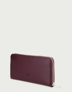 Lacoste портфейл дамски от кожа бордо NF5097PH