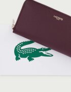 Lacoste портфейл дамски от кожа бордо NF5097PH