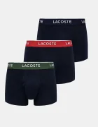 Lacoste прилепнали боксерки мъжки от памук с еластан 3 броя тъмносини 5H1297