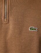 Lacoste пуловер с ниско поло мъжки от памук кафяв SH1927