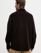 Lacoste риза мъжка от джинс кафява CH3346