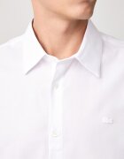 Lacoste риза тип Оксфорд от памук бяла с изчистена шарка CH8729