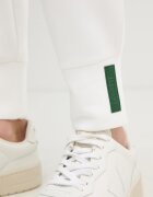 Lacoste спортен панталон дамски с памук бежов с висока талия XF0343