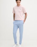 Lacoste спортен панталон мъжки с памук син със стандартна талия XH9624