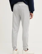 Lacoste спортен панталон мъжки с памук сив със стандартна талия XH9583