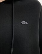 Lacoste суичър с качулка дамски с памук черен SF0048