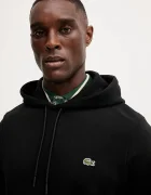 Lacoste суичър с качулка мъжки от памук черен SH9839