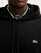 Lacoste суичър с качулка мъжки от памук черен SH9839