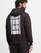 Lacoste суичър с качулка мъжки от памук кафяв SH2196
