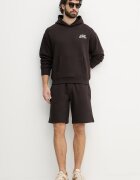 Lacoste суичър с качулка мъжки от памук кафяв SH2196