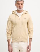 Lacoste суичър с качулка мъжки с памук бежов SH9626