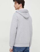 Lacoste суичър с качулка мъжки с памук сив SH9626