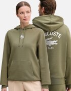 Lacoste суичър с качулка от памук зелен SH2740